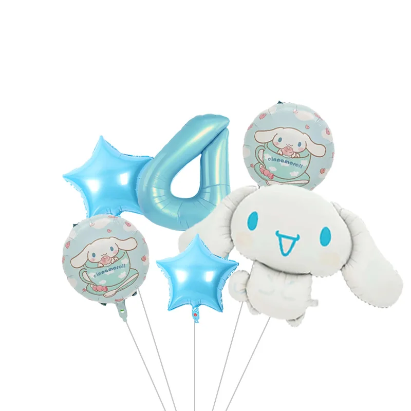 Cinnamoroll Großer Cartoon-Folienballon, Niedlicher Welpen-Ballon für Partydekoration, Geburtstagsfeier-Dekoration – Detail 22