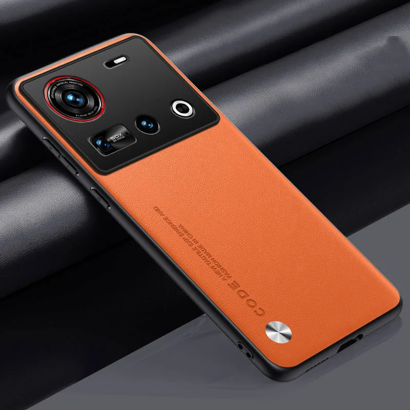 

Для ZTE Nubia Z70S ультра однотонный кожаный чехол из ТПУ однотонного цвета противоударный чехол для телефона ZTE Nubia Z70 Ultra чемодан Fundas Para