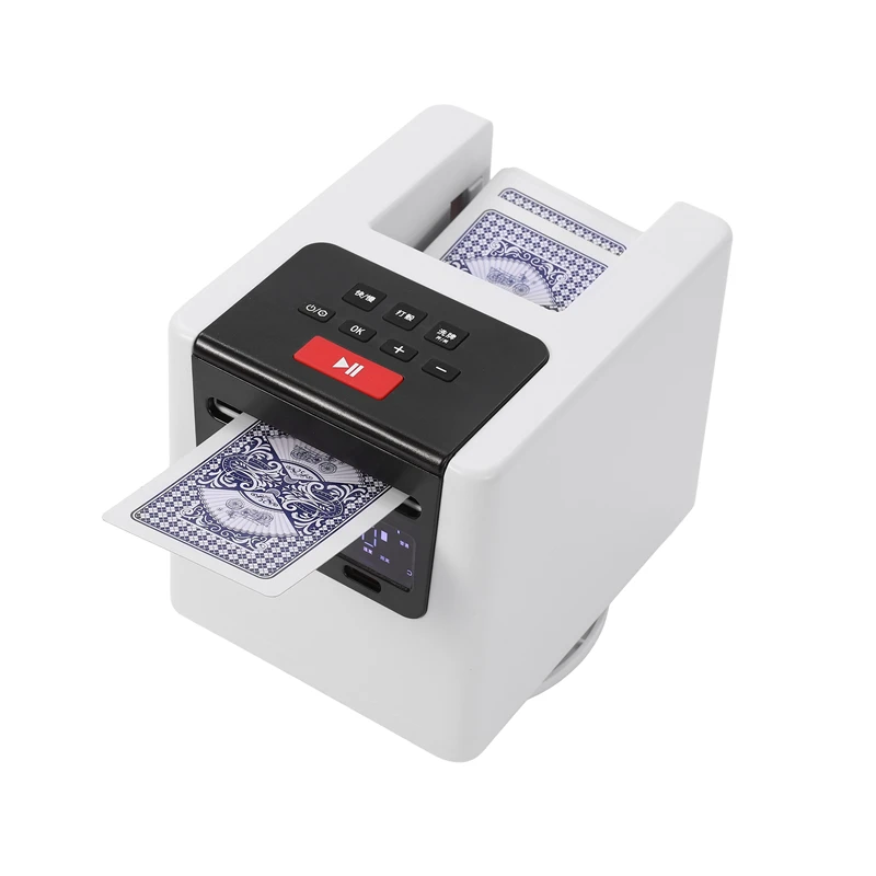 

Автоматический дилер для карт на 4000 мАч, перезаряжаемая электрическая машина для раздачи карт, диспенсер для 4 колод игральных карт, инструмент для покера на 3-12 игроков