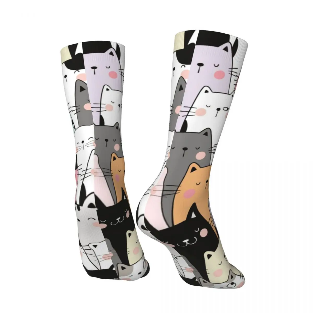 القط الأرض جوارب الرجال Kawaii الحيوانات الأليفة الجوارب جودة العصرية الجوارب الشتاء الدراجات عدم الانزلاق تصميم الجوارب هدية عيد ميلاد