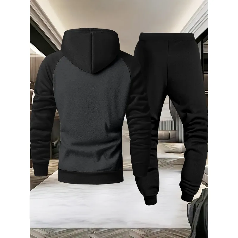 2025 أزياء رجالية عادية رياضية راجلان الأكمام أبناء الفوضى ثلاثية الأبعاد مطبوعة هوديي وسراويل قطعتين مجموعة