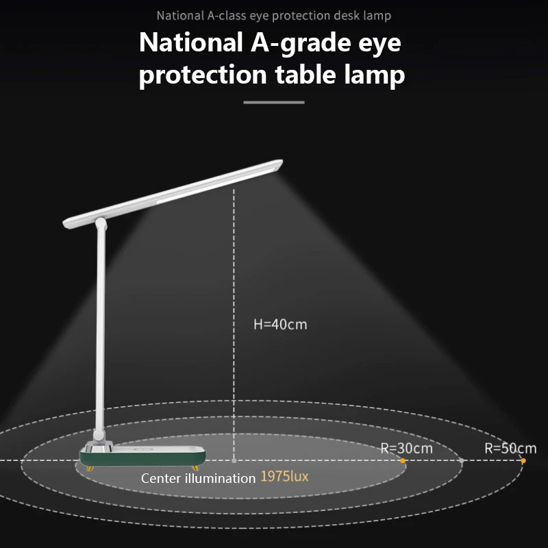 Led Desk Lamp 3 Color Dimmable Touch Foldable Table Lamp Bedside Reading Desk Lamp Eye Protection Night Light USB Chargeable