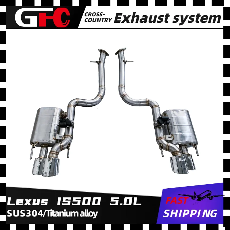 

GFC muffler SUS304 high-performance exhaust system, valve muffler, for Lexus IS500 5.0L 2014-2024