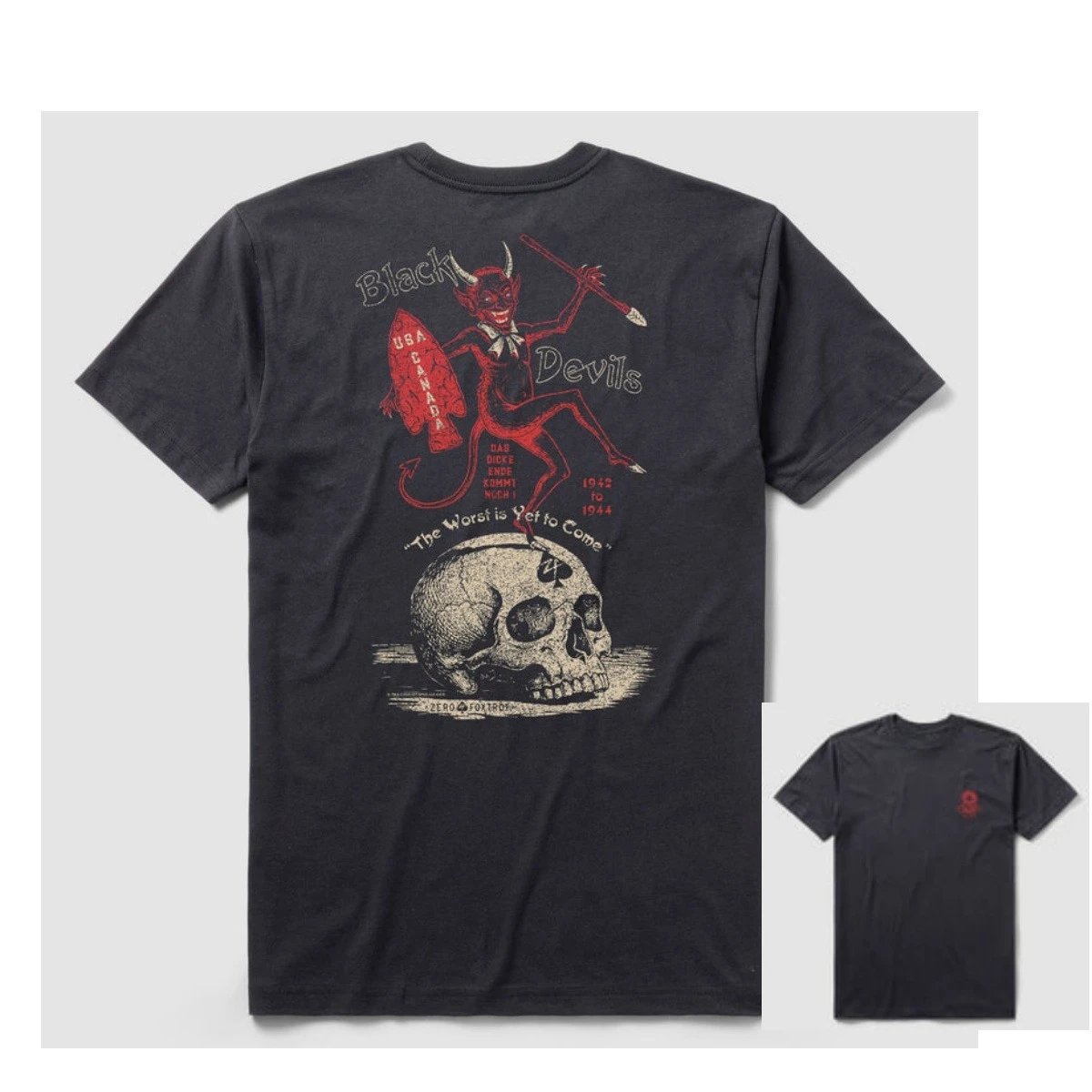 Black Devils Military Training Tactical Casual T-shirt Men's and Women's Luxury Brand Top