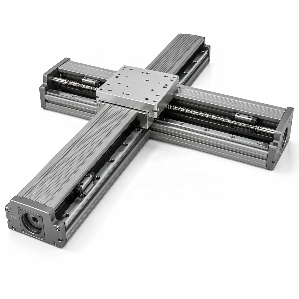 High Precision QG120 Semi Enclosed Aluminum Ball Screw Linear Module Two Axis Cross Gantry Pick And Place