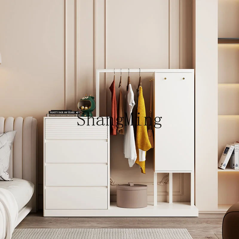 

DHY household bedroom hanger chest multi-layer cabinet multi-functional floor storage cabinet