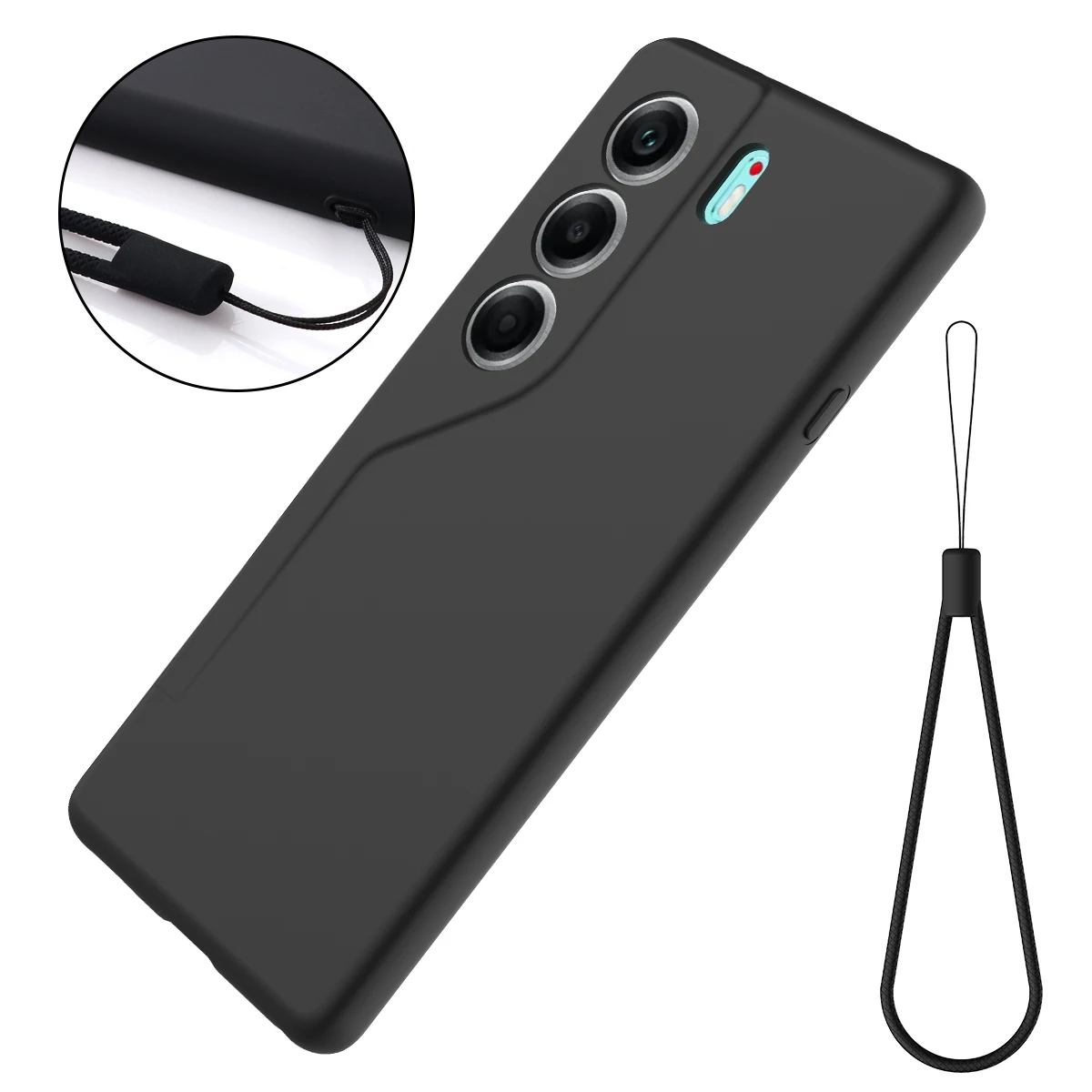 Capa de silicone para tecno camon 40 pro 4g 5g pele macia-sensação ultra-fino macio anti-queda cordão capa para tecon camon40 pro 4g 5g