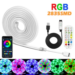 Diody na wstążce Led USB, elastyczna światła Led RGB neonowa linka neonowa z elastycznym cięciem 2835SMD, elastyczna wąż świetlny Led