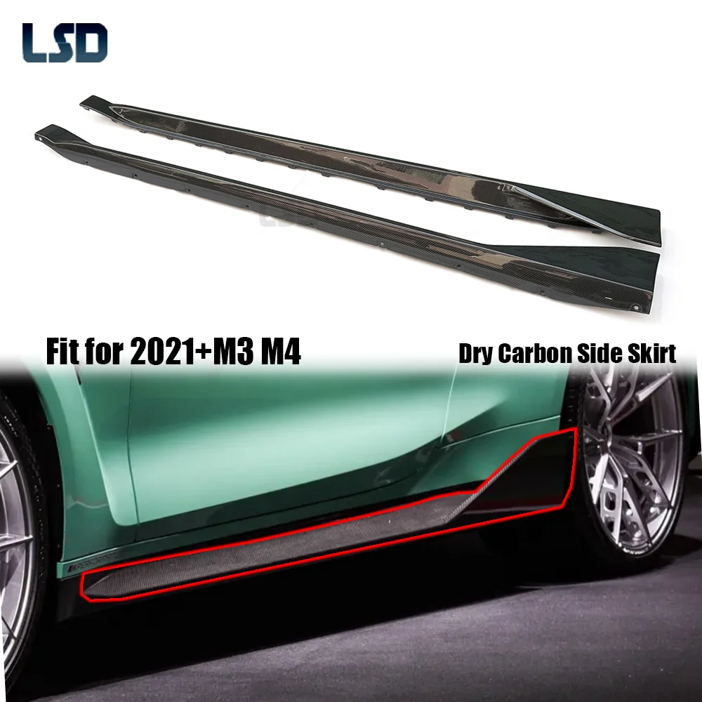 

MP Стиль для BMW 2021+ G80 M3 G82 G83 M4 Боковые юбки из сухого углеродного волокна Внешний комплект кузова Кованые соревнования