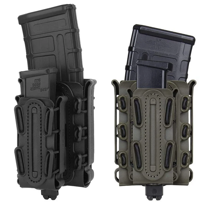 Bolsa Porta Cargadores Molle 5.56 7.62 9mm compatible AR15 M4 AK Glock - imagen 2