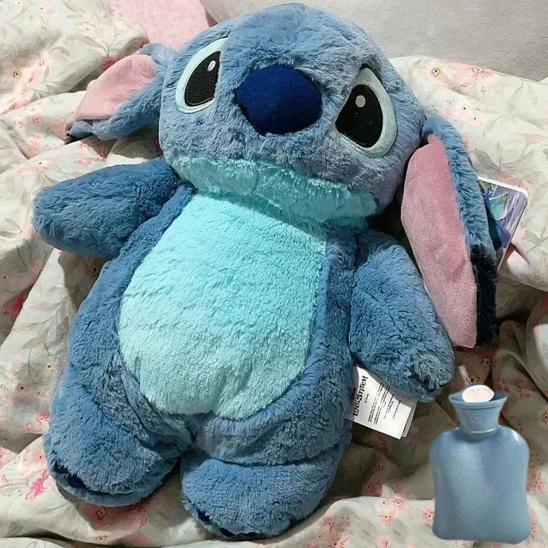 30 cm Lilo & Stitch Hand Warme Fles Pluche Pop Warmwaterflessen Zachte Winter kawaii Draagbare Warme Anime Speelgoed Kerstcadeau
