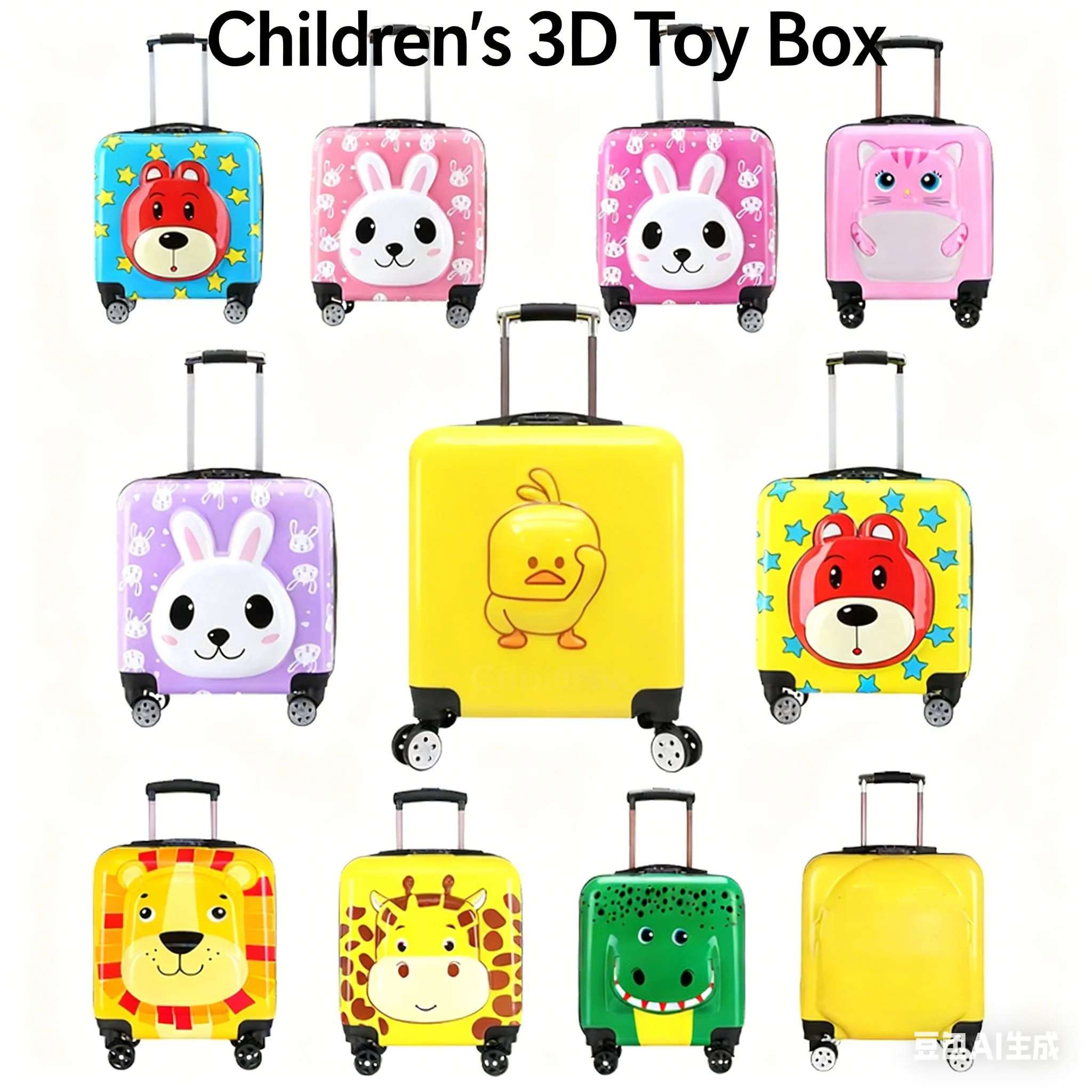 Kids toy 3D storage toys Backpack Kids' Luggage & Bags