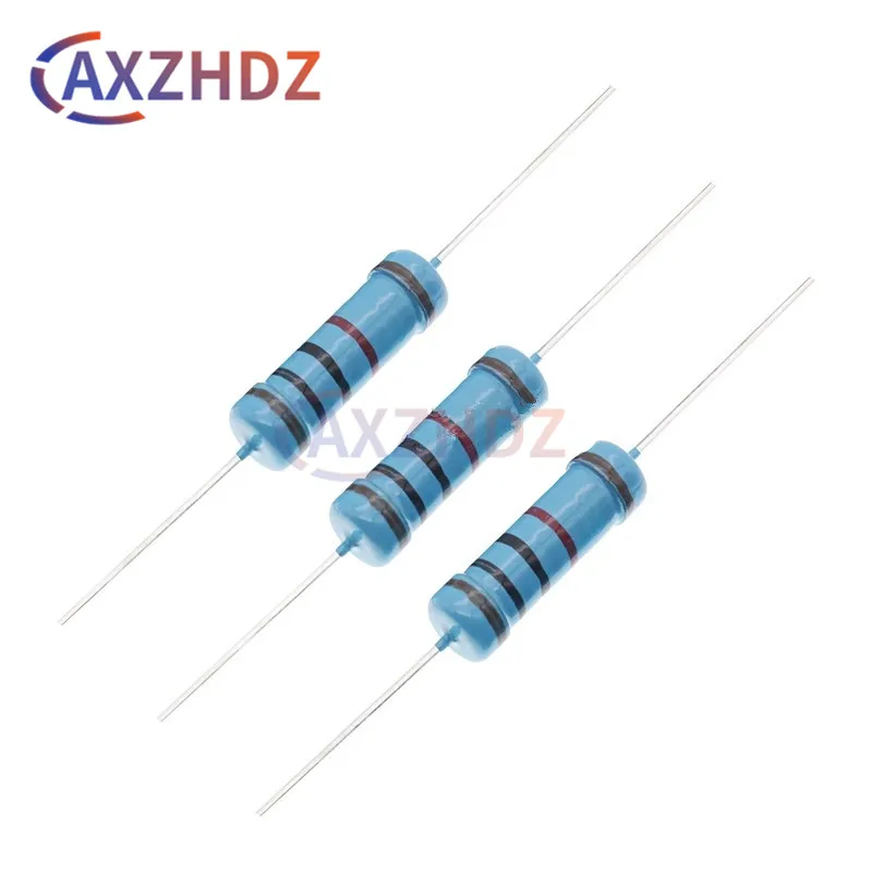 20PCS 2W 1% 1R - 1M 2R 10R 22R 47R 100R 330R 470R 1K 4.7K 5.1K 6.2K 10K 22K 30K 47K 51K 100K 330K 470K Ohm Metal Film Resistor