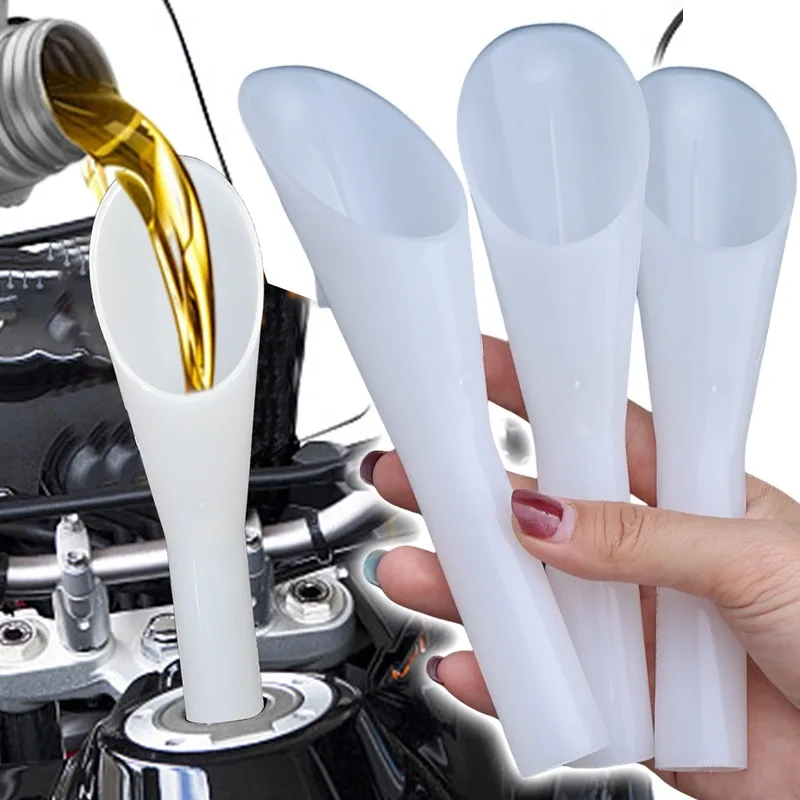 

1/3pcs Car Hands Free Refueling Funnel Long Mouth PVC Universal Auto Oil Gas Fuel Filling Tool Accessory For Truck SUV Accessory