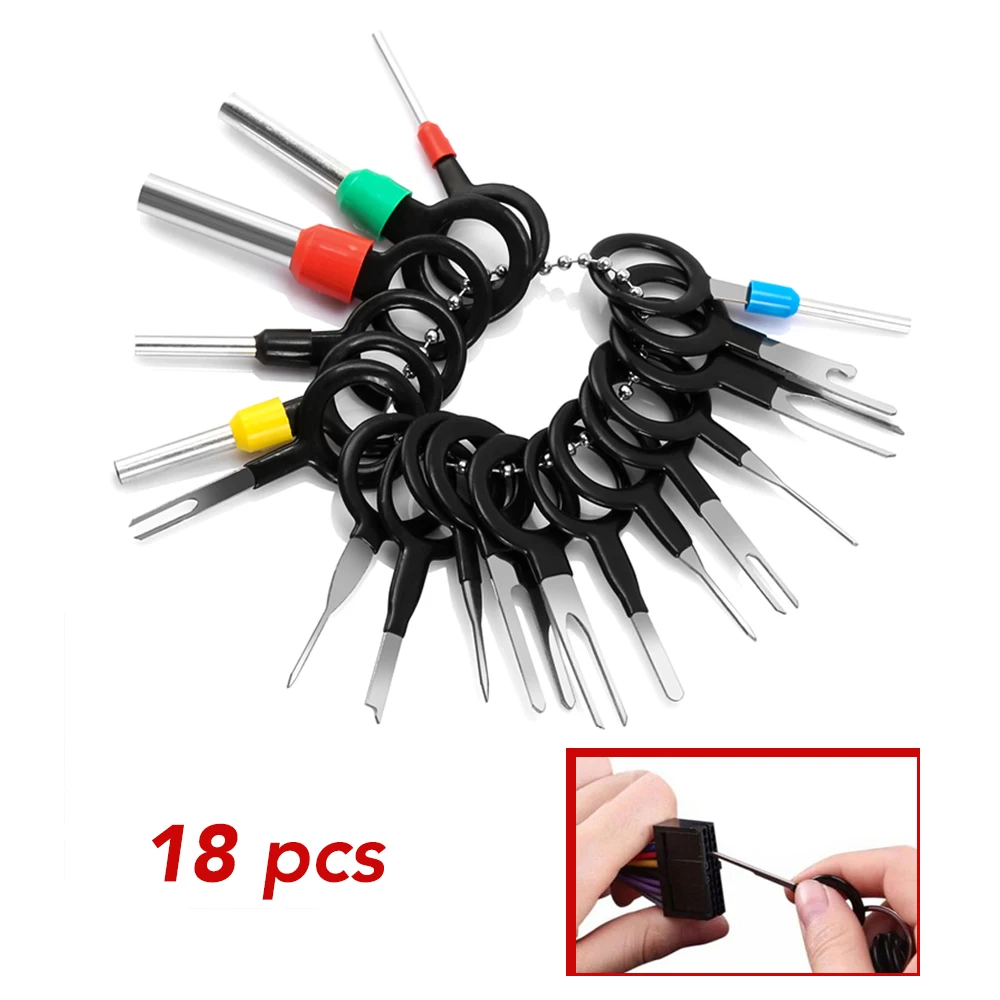 

18Pcs Car Terminal Removal Repair Tool Plug Pullers For Toyota RAV4 Land Cruiser Camry Highlander Prado Prius Yaris Corolla Vitz
