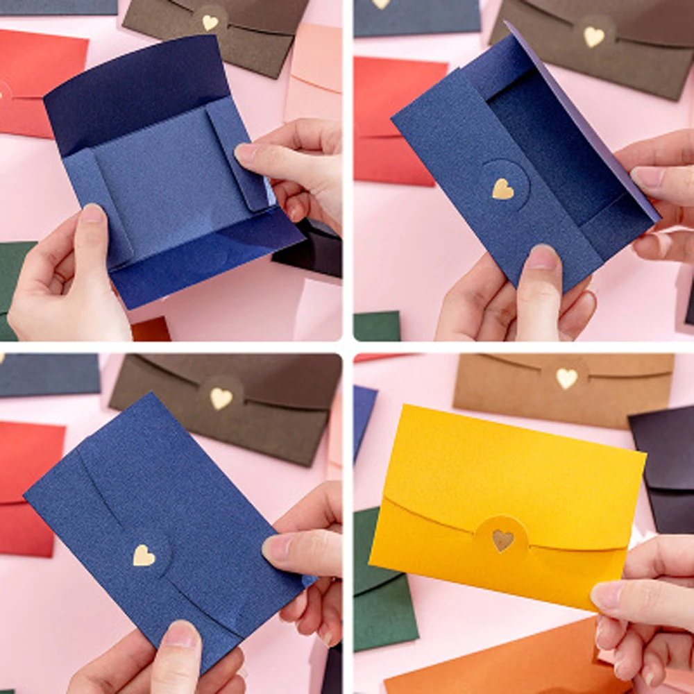 Invitation Small Stamping Love 10.5*7CM Gift Envelope For Letter Greeting Card Paper Envelopes Name Card Mini Envelopes