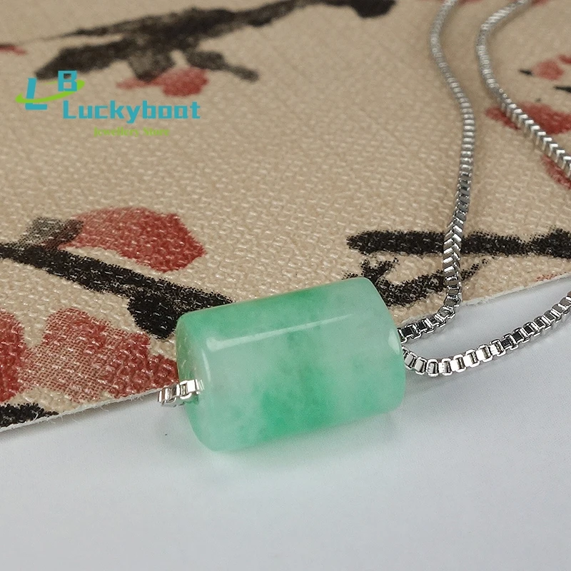 Myanmar Genuine A Goods Yang Green Floating Flower Emerald Lulutong Ruyi Pendant Transfer Pearl Jade Pendant For Men And Women