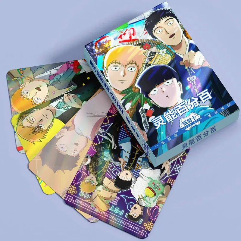 Mob Psycho 100 Shigeo Kageyama Reigen Arataka Karten Hochwertige Anime-Merchandise HD-Postkarten Niedliche Cartoon-Sammelkarten – Detail 2