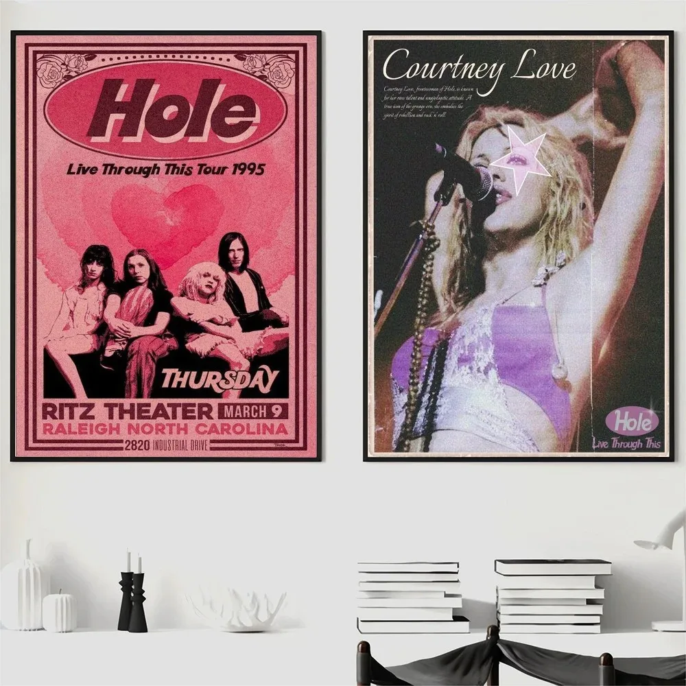 Alternative Rock Band Hole Poster Wall Art Home Decor Room Decor Canvas Painting Living Room Restaurant Kitchen