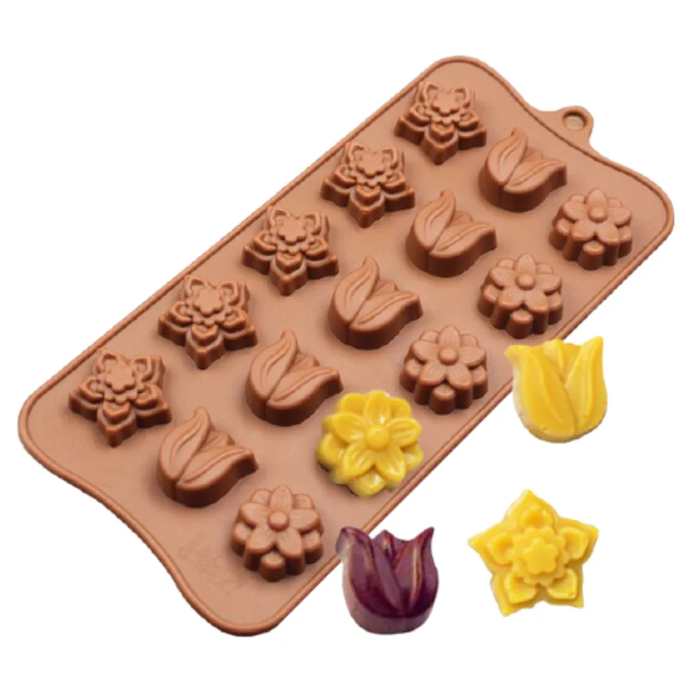 Forma silicone mold for chocolate pastry Icing etc tulip, flower