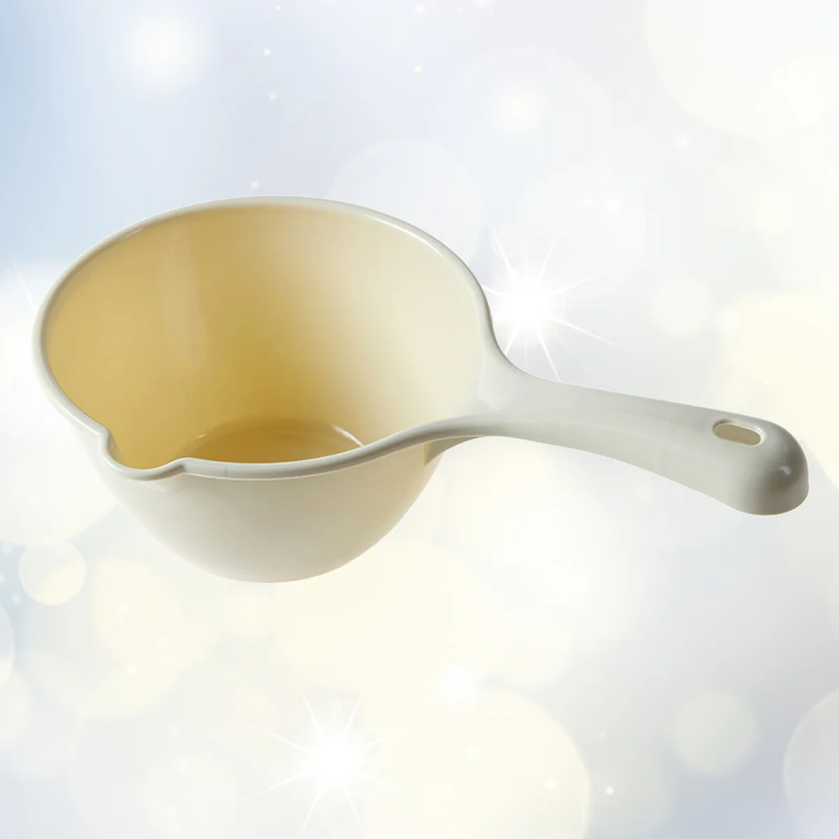 1Pc Plastic Water Ladle Bathing Bailer Water Dipper Spoon for Home Restaurant Kitchen Khaki Plastic Water Dipper