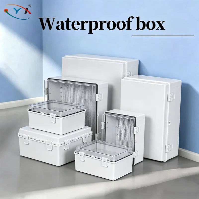 IP66 Waterproof Junction Box ABS Plastic Outdoor Electrical Enclosure Project Case for CCTV Camera Power Supply Router