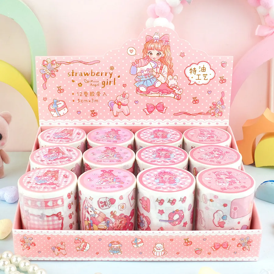 

He-paper Tape, Hand Account Material, Decorative Stickers Ins Girls Washi Tapes 5cm * 3m