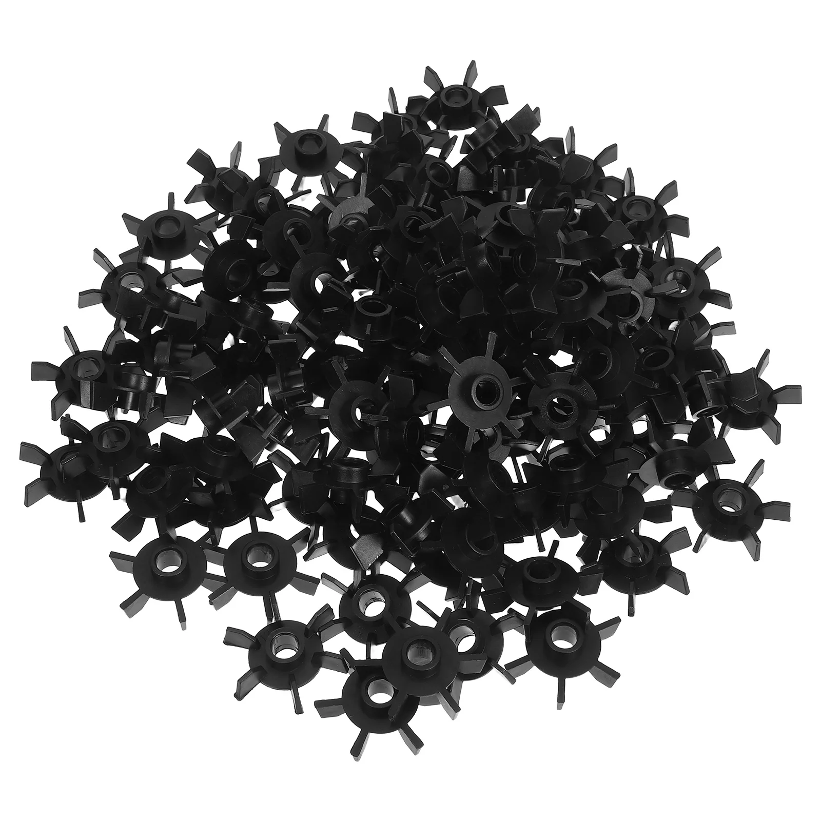 

100pcs Fan Motor Radiator Ø8X12Mm Universal Plastic Fan Blade Replacement For Household Office Equipment Cooling Motor