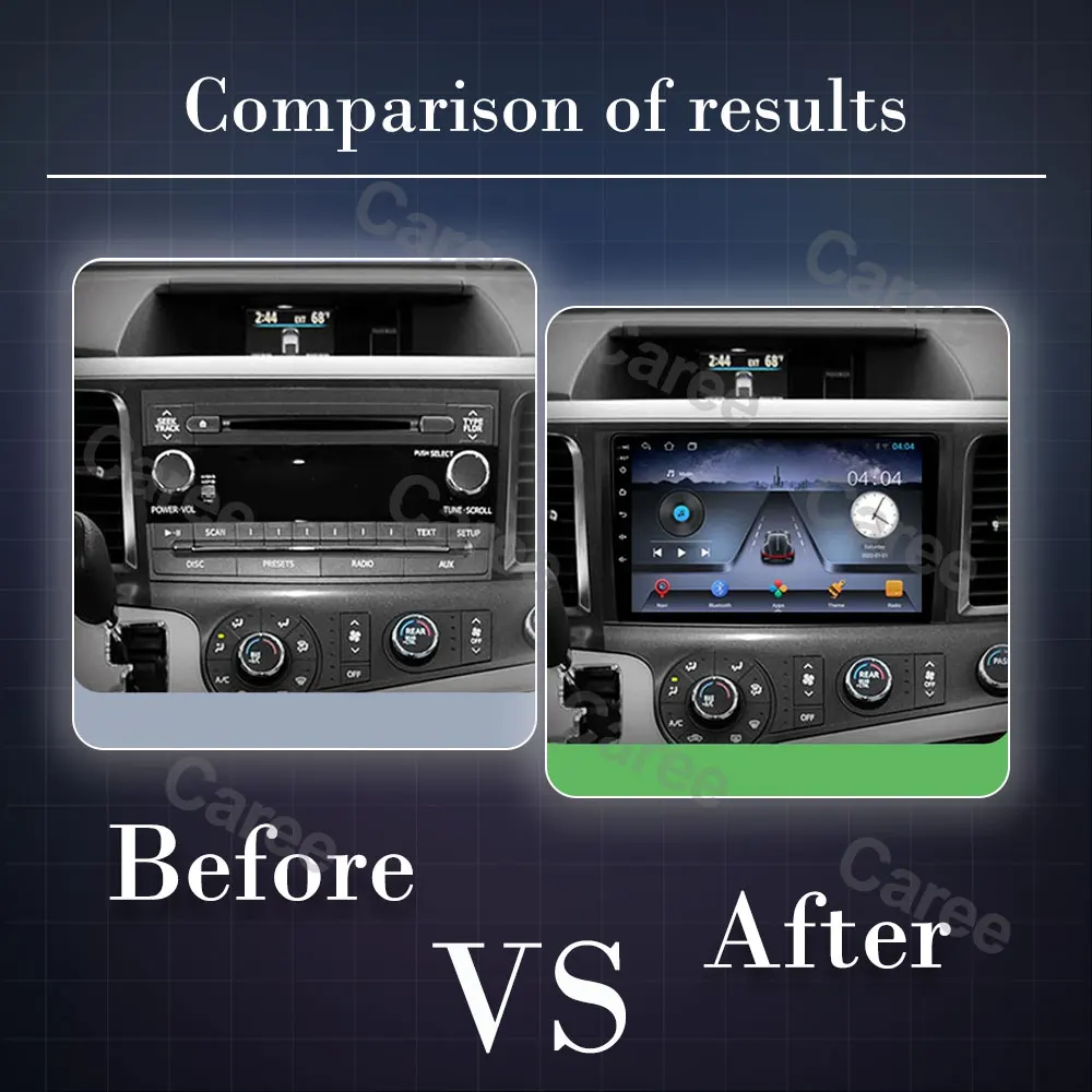 

Android 14 Carplay Auto For Toyota Sienna 2009 2010 2011 2012 2013 2014 Car Radio Gps Multimeidia Player Stereo 2 Din Head Unit