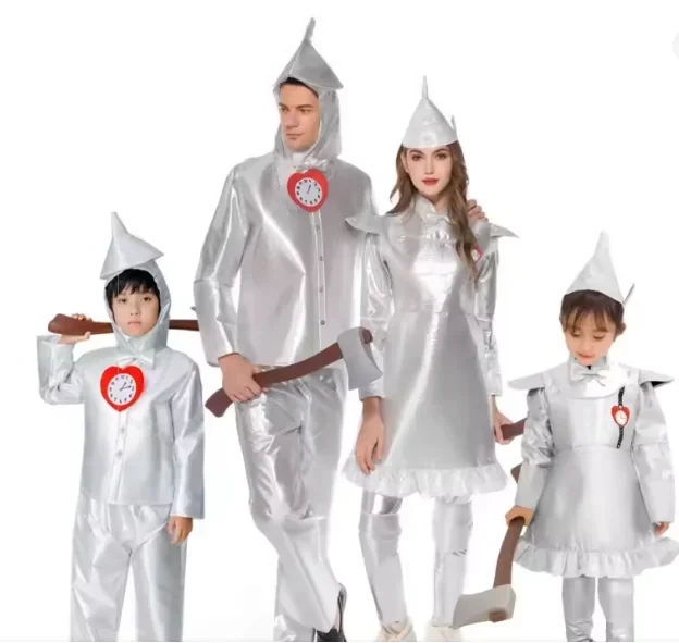 

Tin Man Costume for Men Kid Adult Role Play Halloween Carnival Tin Man Cosplay Family Parent-child Costume Role-playing Costume