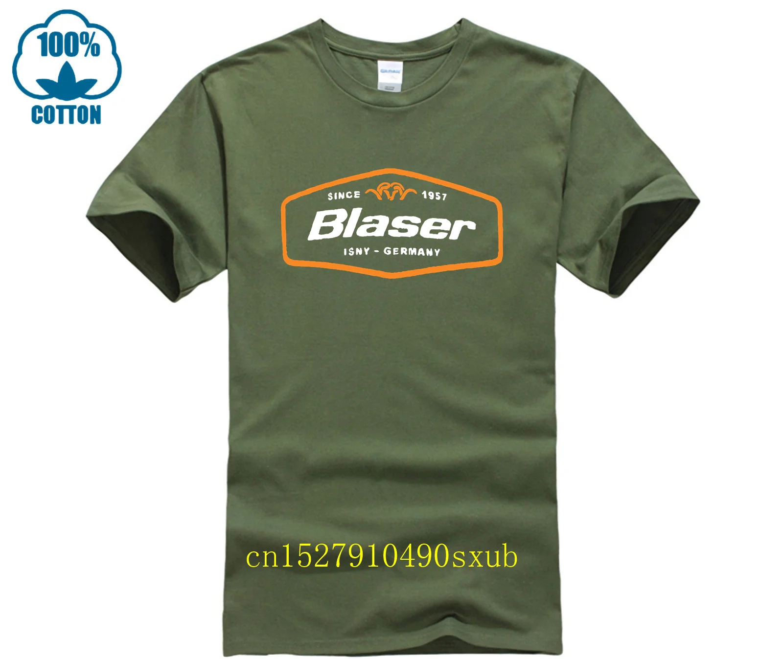 New Blaser Hunt Rifle Merchandise Men\'s T shirt Printed Cotton Tee Tops Sports Summer Fashion Short Sleeve T Shirts