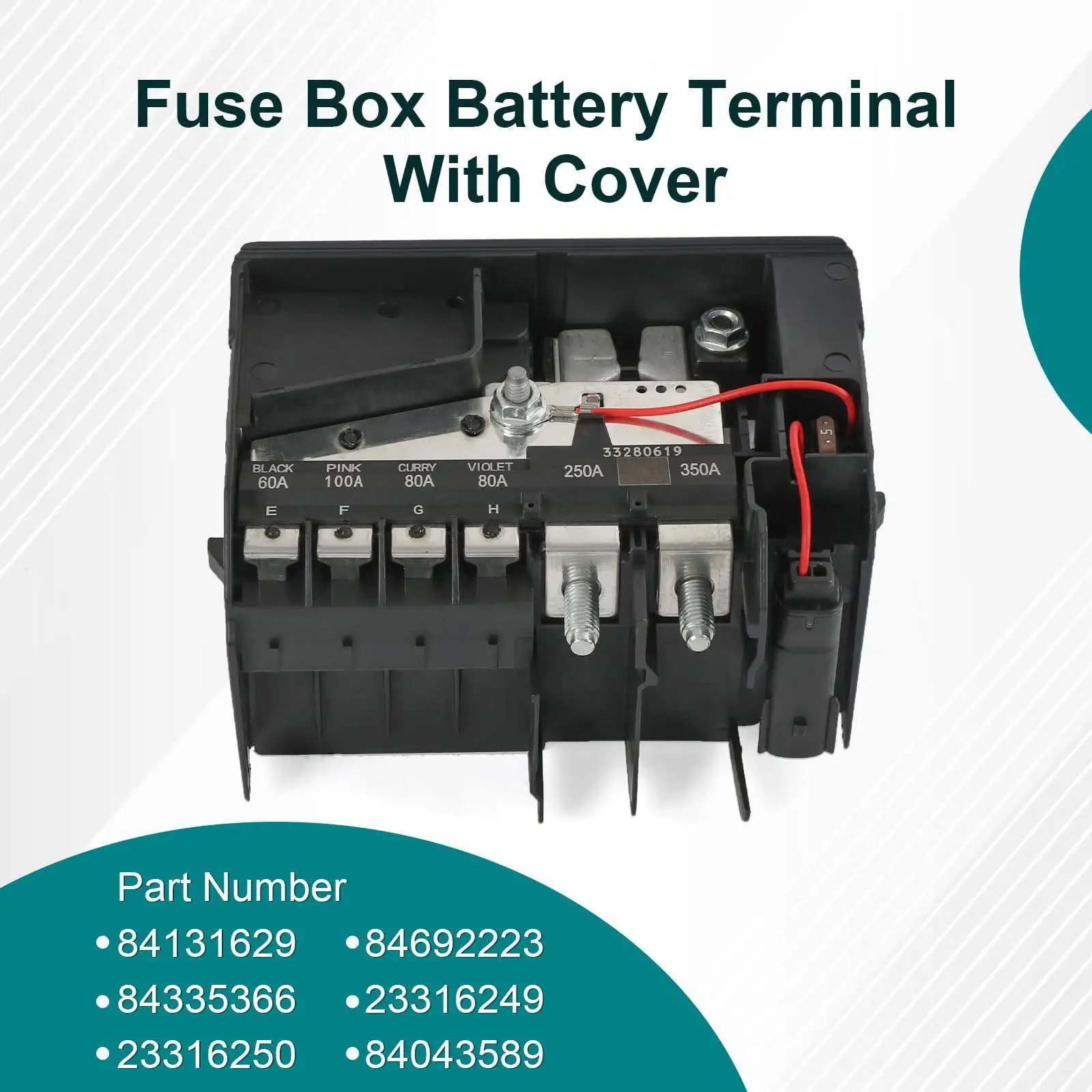 Fuse Box Battery Terminal Replaces Professional Accessories High Performance 12V 84692223 for Chevrolet Malibu 2019-2020