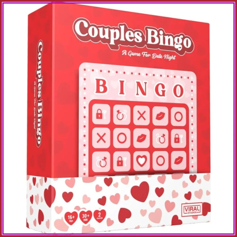 Juego de Bingo para Parejas para una Noche Romántica – Juego de Cartas Romántico y Significativo con Indicaciones, Preguntas y Desafíos