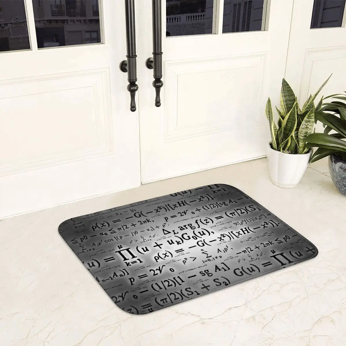 Mathematical Formula Creative Design Math Formula Doormat Cushion Carpet Rug Kitchen Entrance Home Floor Mat for Footpad Mats