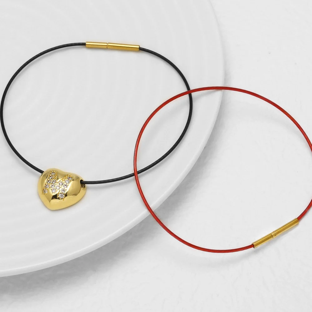 OCESRIO Wire Cable Bracelet Copper Gold Plated Screw Clasp Cord Bangle DIY Charm Bead Jewelry Making Findings Wholesale brta88
