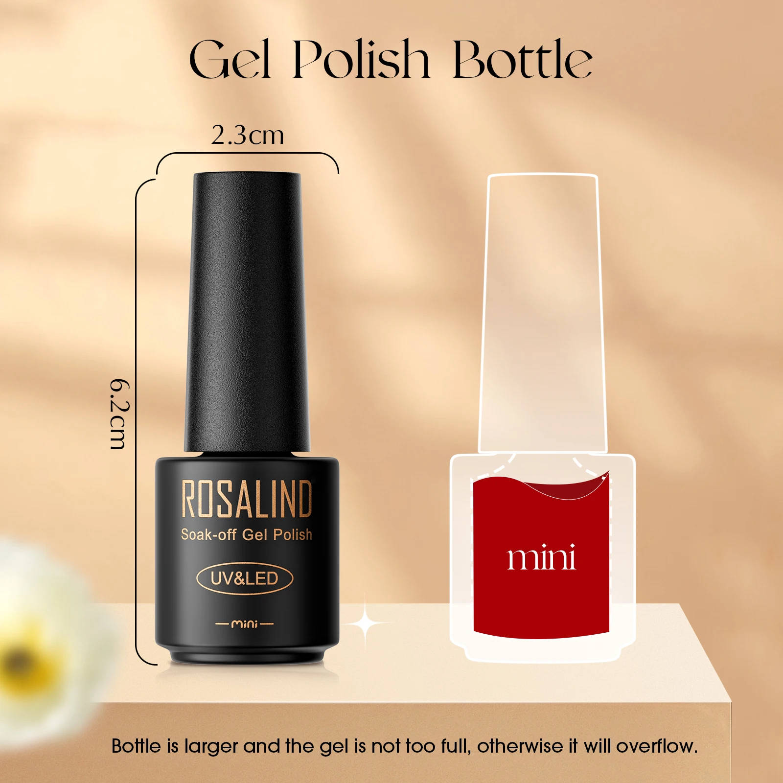 ROSALIND smalto per unghie 38 pezzi/set bottiglia di vetro colore gel smalto set smalto gel smalto per unghie unghie a lunga durata irradiatio UV