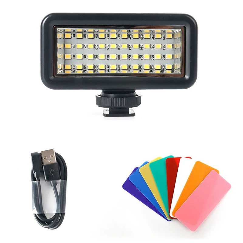 กันน้ําดําน้ําโคมไฟใต้น้ําการถ่ายภาพแสงสําหรับ Gopro โทรศัพท์มือถือ Action Camera