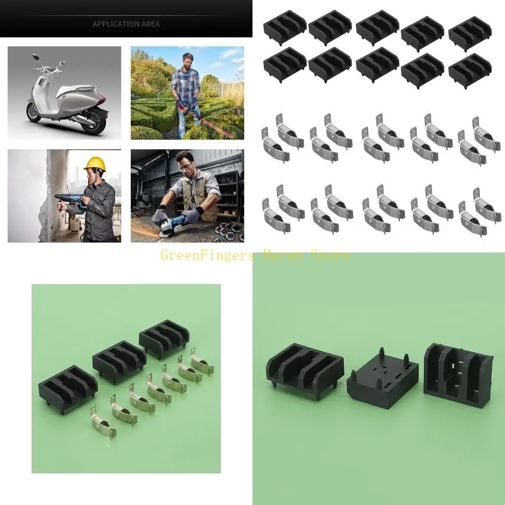 

F68D 10 Pieces Connection Terminal Block without Burr Crack for Battery for Protectio