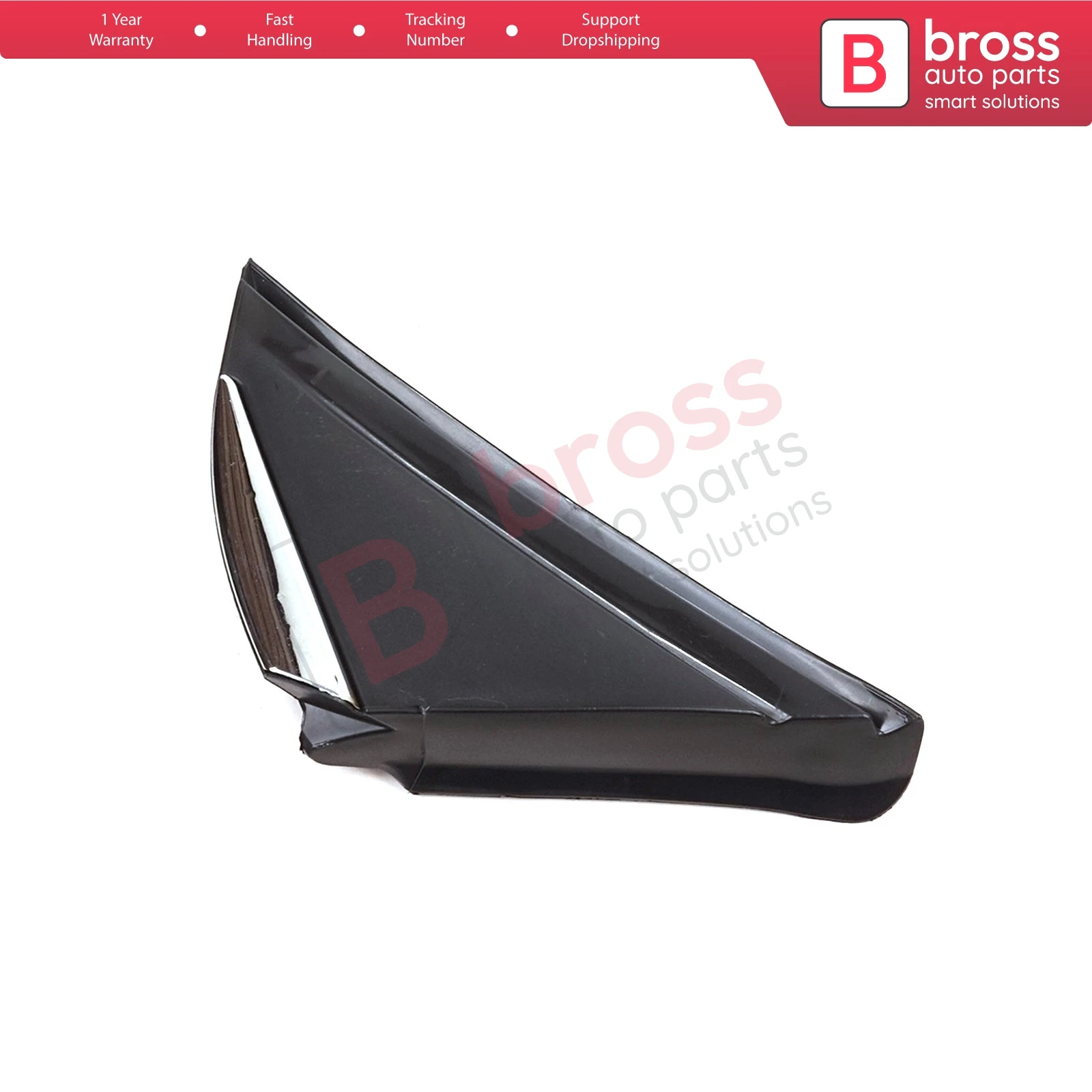 

BSP1132-1 LEFT Side View Mirror Triangle Fender Corner Trim Cover for Renault Megane MK4 2016-On 638758950R