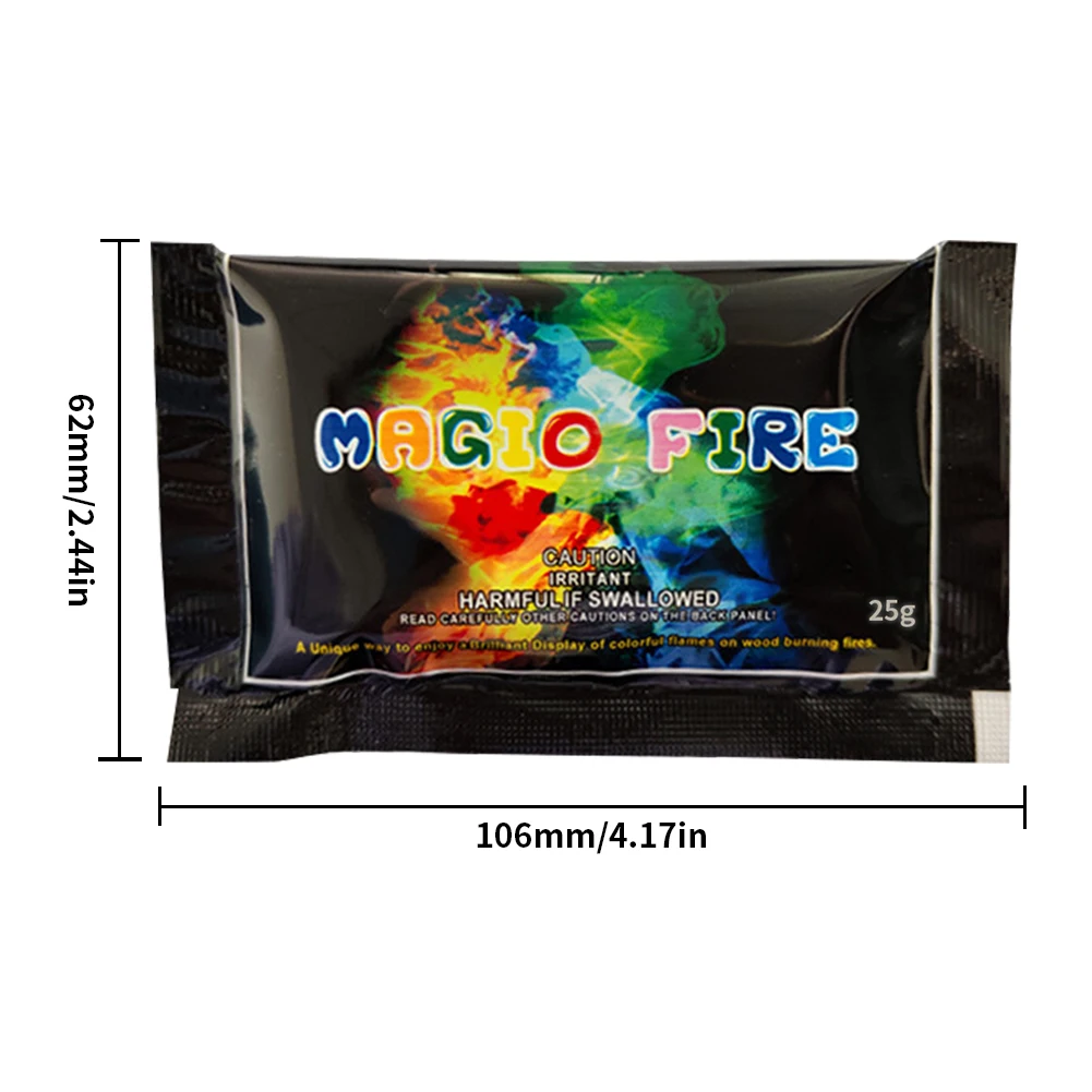 Party Flames Fire Color Changing Packets Atmosphere Glowing Props Colorful Flame Powder Campfire Fireplace Party Supplies