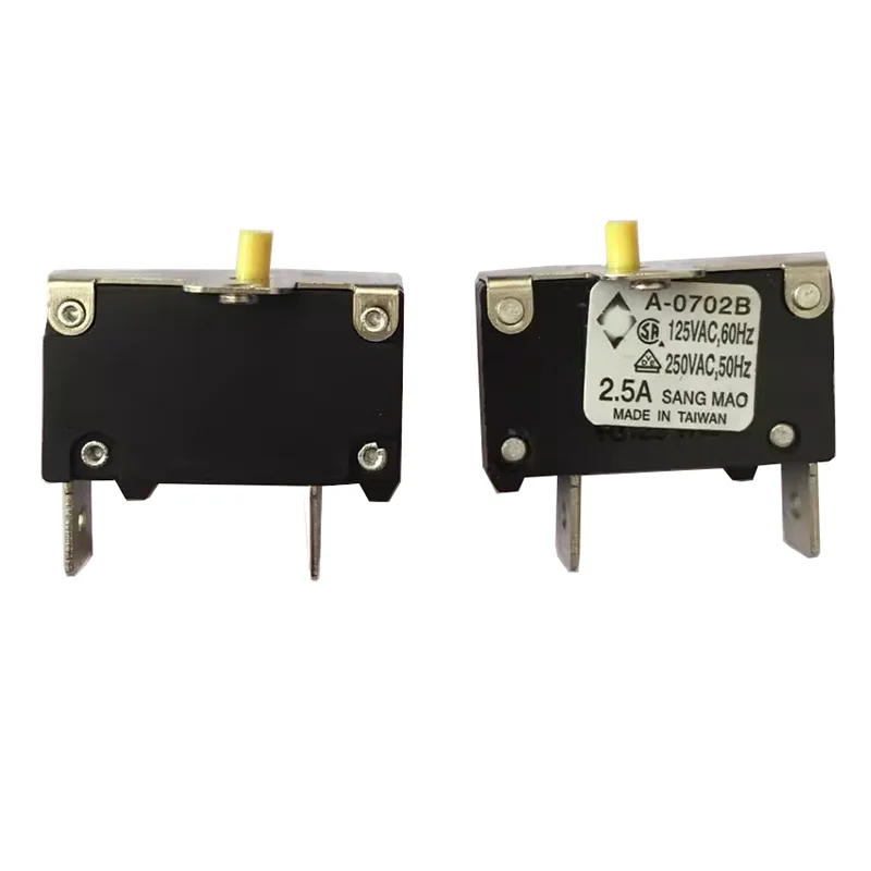 Original A-0702B Mini Over and Over load protection switch bracket 2.5A 250V