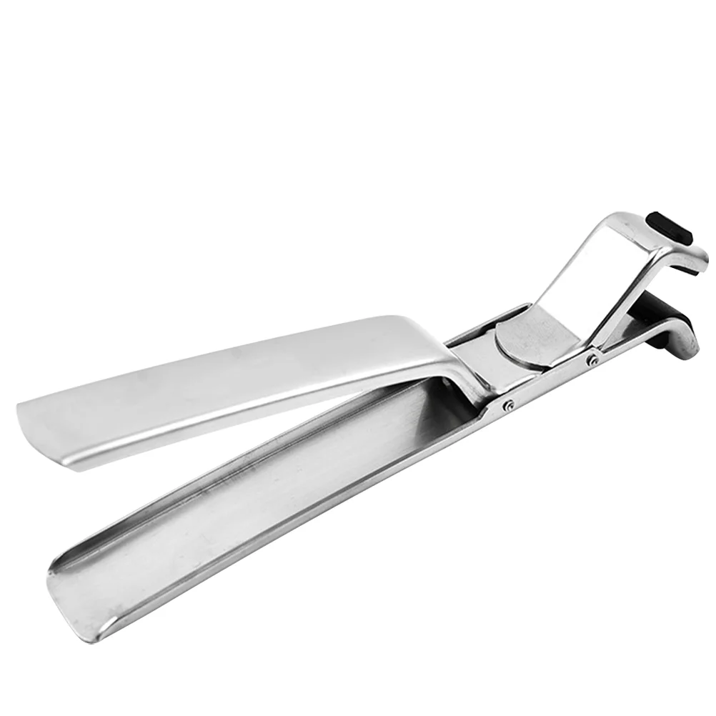 パン火傷防止クリップ温暖化トレイホットディッシュグリッパーポットラックキッチンガジェットシルバーステンレス鋼滑り止めボウル男