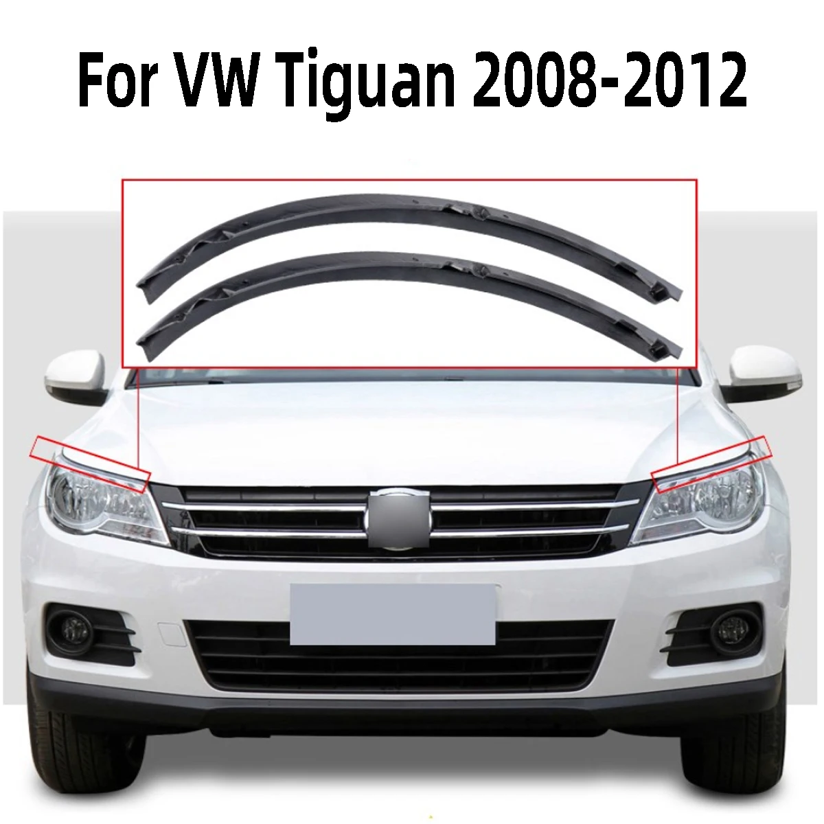 New Headlight Engine Hood Cover Seal Strip Anti-Dust Waterproof For VW Tiguan 2008 2009 2010 2011 2012 2013 2014-2017 5ND941032B