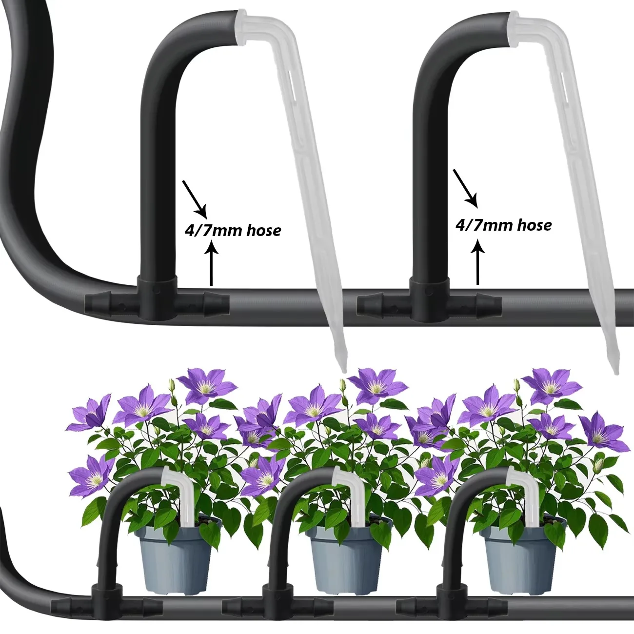 KESLA Garden Watering System DIY Drip Irrigation Kit 1/4'' Drip Arrow Drippers Water Saving for Balcony Agriculture Agriculture
