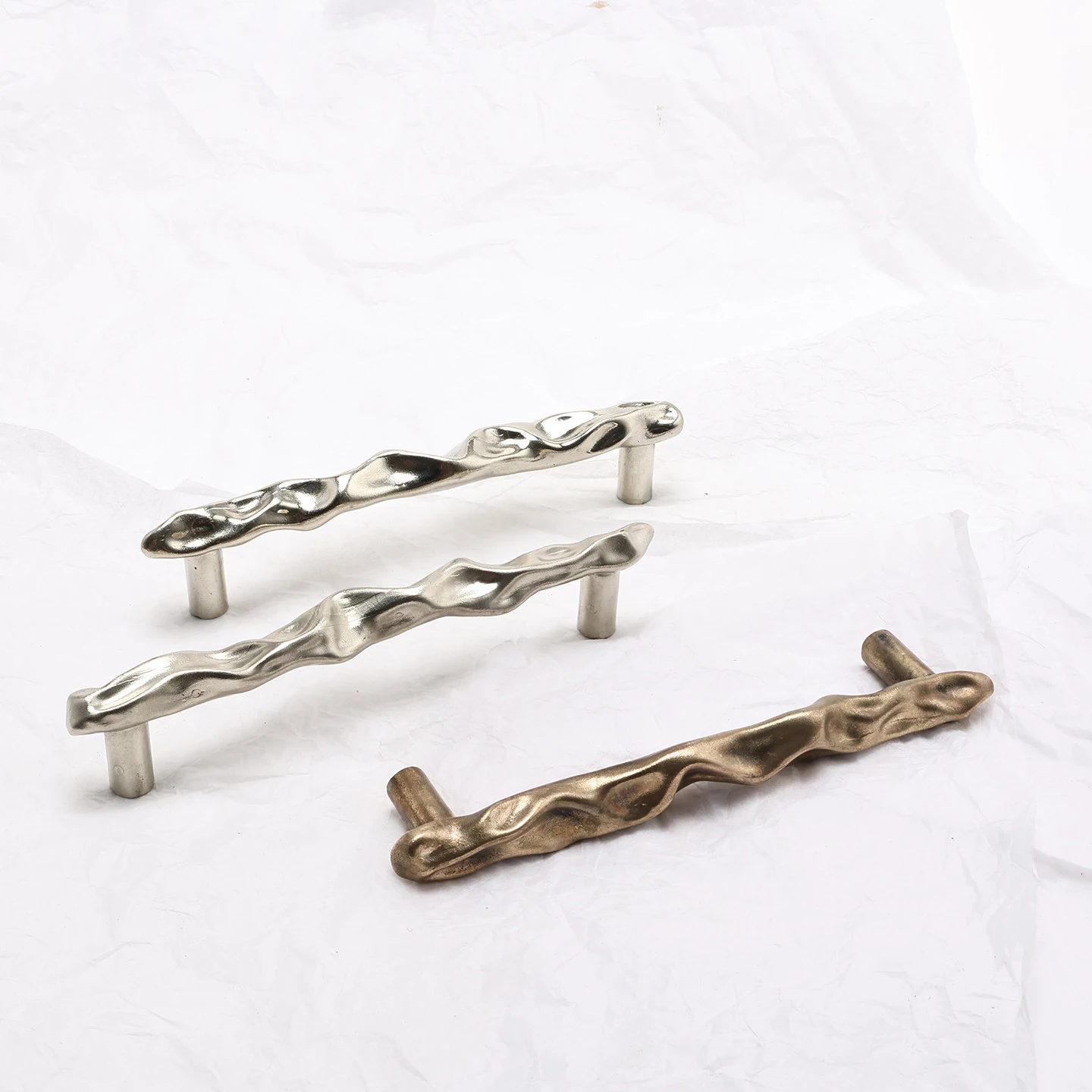 Stone shaped bronze cabinet handle — product image 8