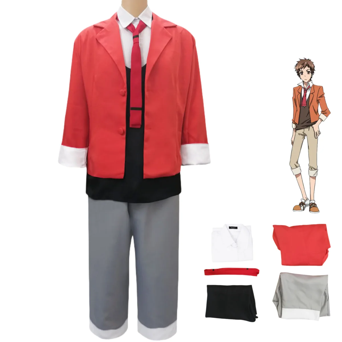 

Anime Servamp Shirota Mahiru Cosplay Costume Long Sleeves Coat Shirt Top Uniform Full Set Adult Man Woman Halloween Suit