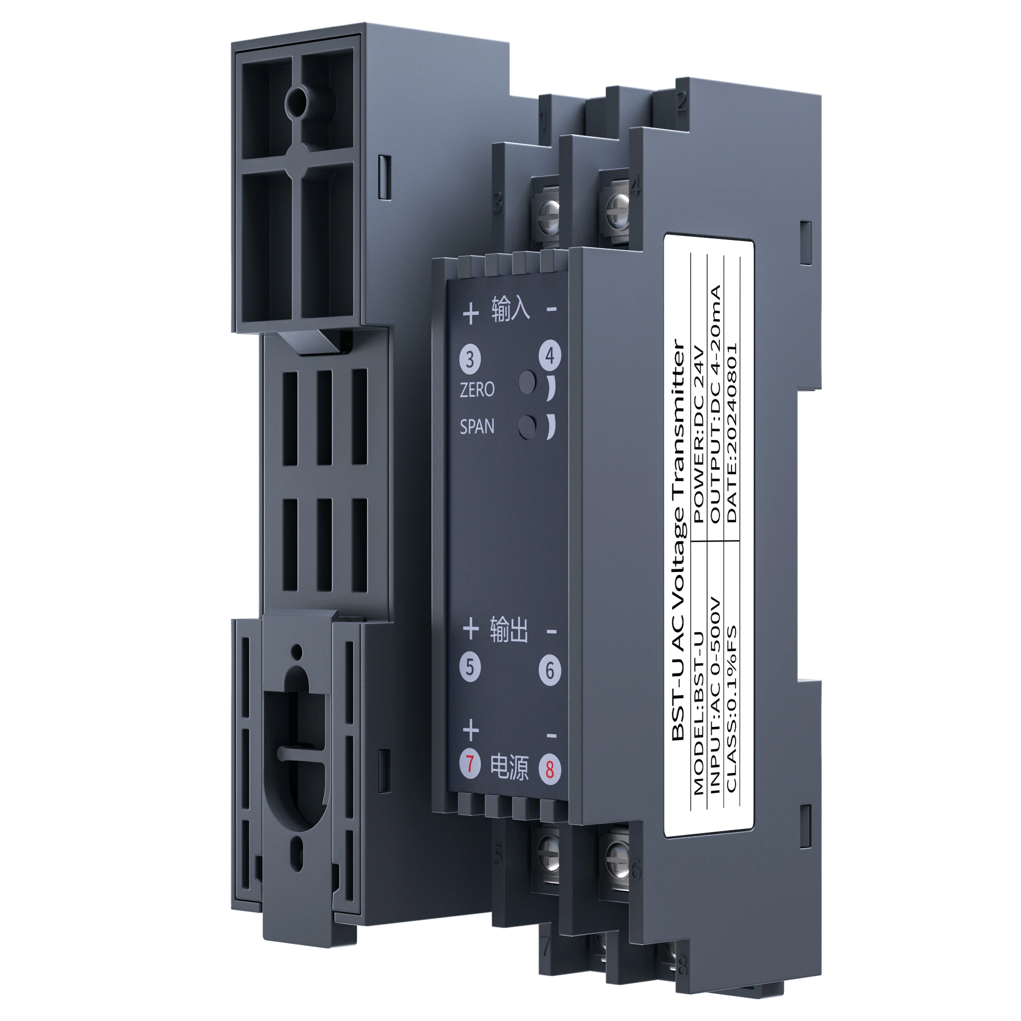 電圧信号トランスデューサ-0-100v-0-200v-0-300v-0-465v-0-500v-dc24v-電圧トランスミッタ-4-20ma-0-10v-0-5v-rs485-電圧コンバータ