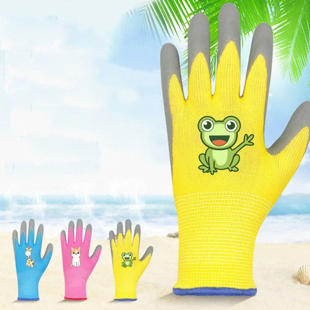 

Safety Protector Gardening Gloves Non-Slip Breathable Children Protective Gloves Durable Working Gloves Kids