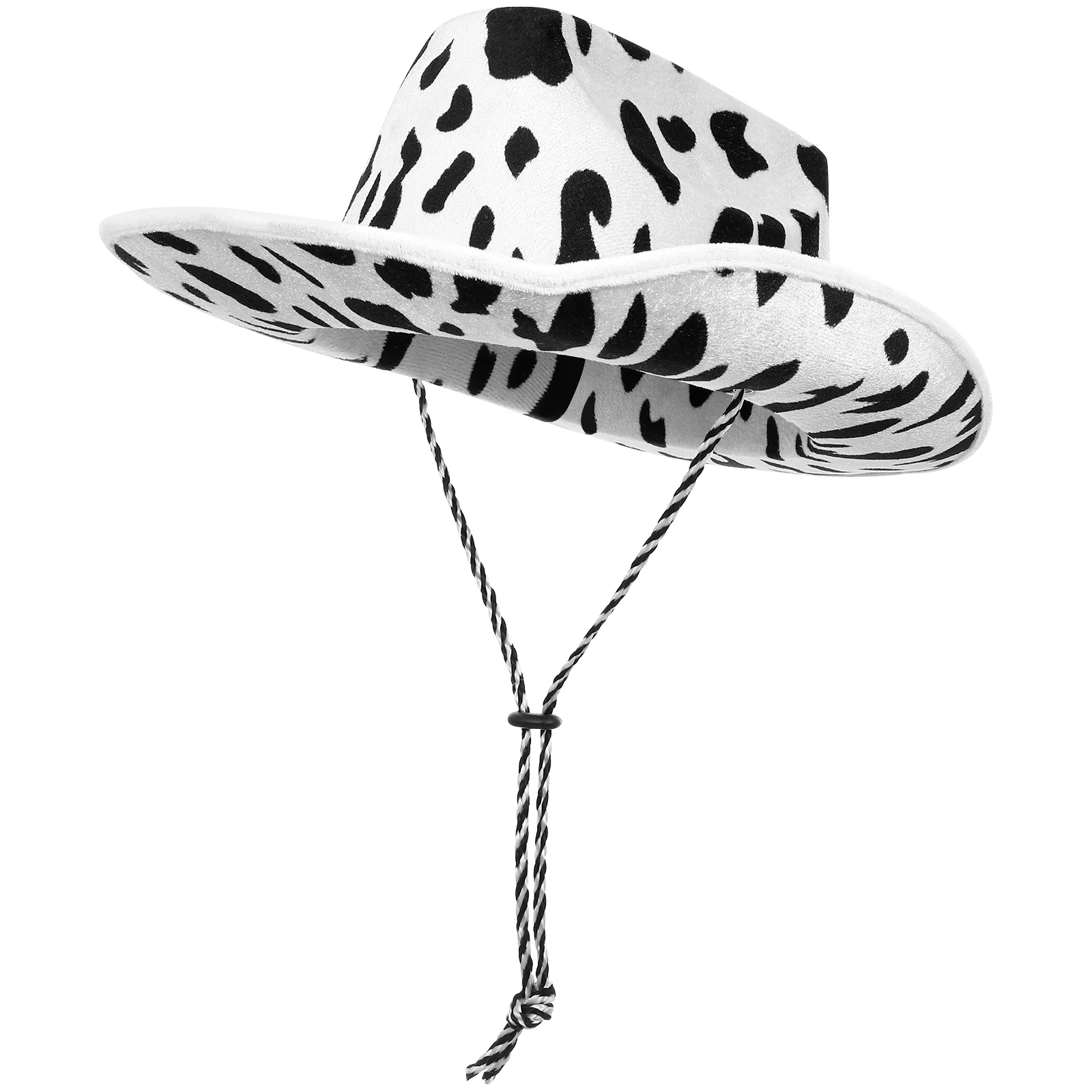 

Cow Patterned Felt Hat Wide Brim Lightweight Comfortable Long Wear Fedoras Big Party Banquet Wedding Fishing Accessories