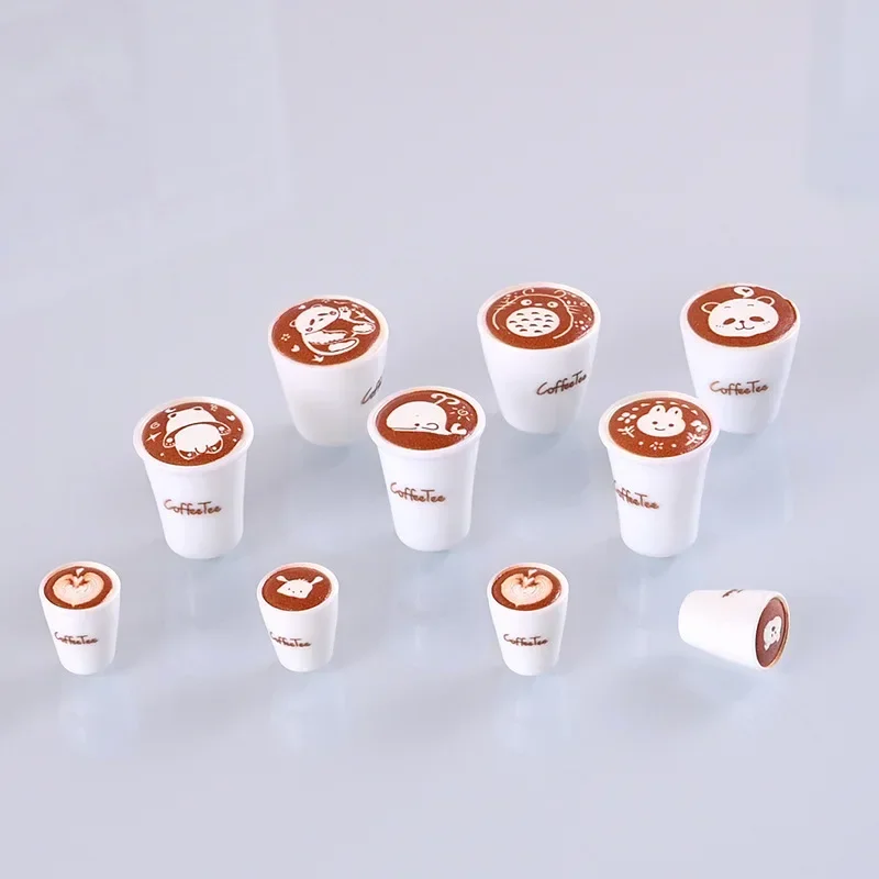 New Mini 3D Resin Coffee Cup Flat Back Embellishments Scrapbook Scrapbooking Material Accessories Diy Deco Parts Flatback Kawaii